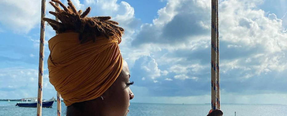 How to Tie a Headwrap with Locs in Four Fabulous Ways